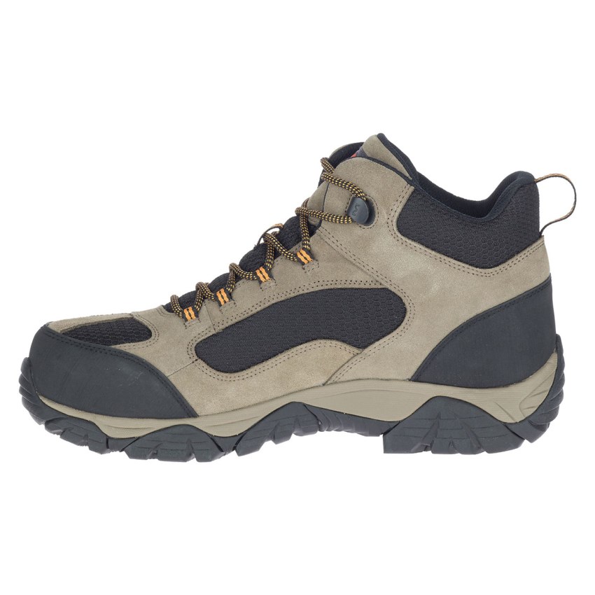 Bottes de Securite Merrell Moab Onset Mid Waterproof Comp Toe Vert Olive/Noir Homme | Z.I.VKGT